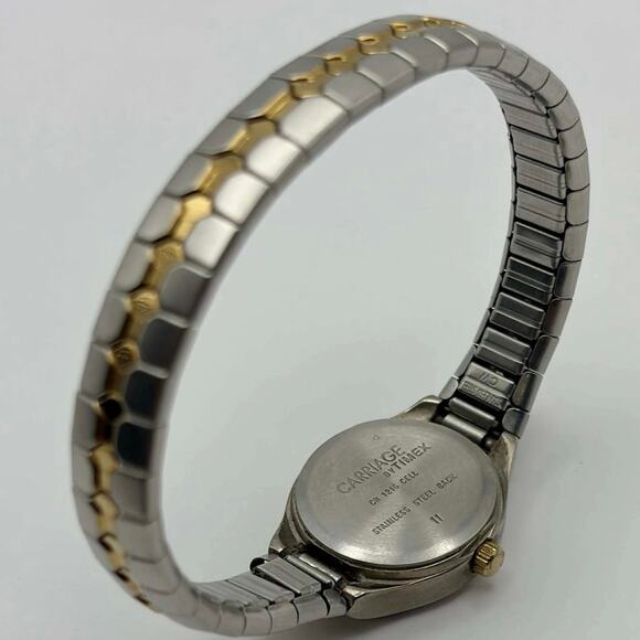 Silver & Gold Carriage by Timex Watch - Picture 4 of 4